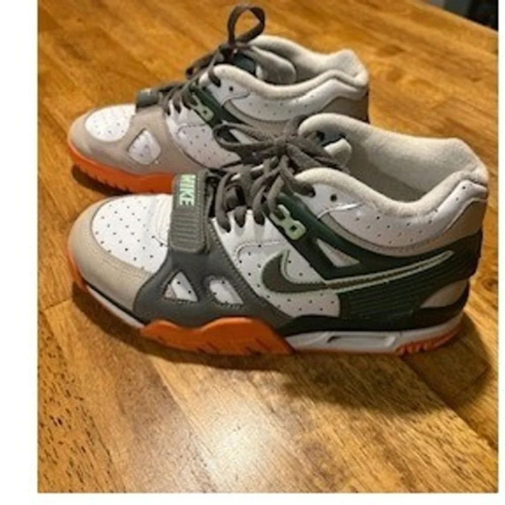 NIKE Air‎ Trainer 3 5Y Mid-Top Sneaker Miami Hurricanes Shoes Retro Basketball